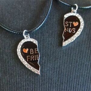 18 inch BEST FRIENDS  necklace (2) ..NWT